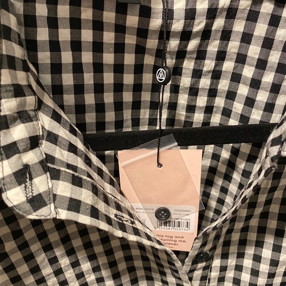 Oversize button up puffy sleeve shirt - Picture 2 of 4